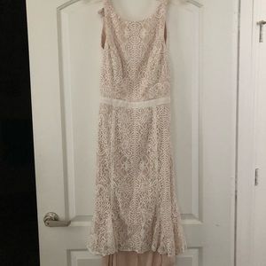 Ivory formal dress.